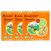BioJunior 碧欧奇 彩色几何面 胡萝卜蔬菜味 175g*3盒
