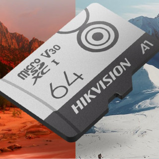 HIKVISION 海康威视 M1系列 HS-TF-M1 microSD存储卡 64GB（U3、C10、A1、V30)