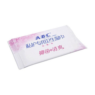 ABC 温和洁净私护专用卫生湿巾 18片*4