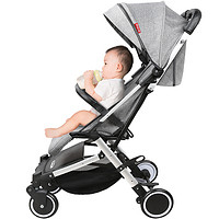 迈雨 迈卡奇（MaikcQ）婴儿车可坐可躺轻便婴儿推车折叠儿童伞车 2代儒雅灰