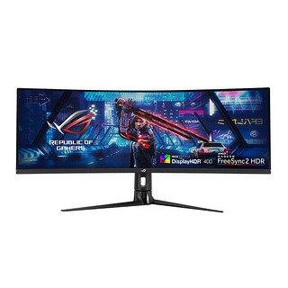 ROG 玩家国度 XG43VQ 43英寸 VA 曲面 FreeSync 显示器(3840×2160、120Hz 、DCI-P3 90%、HDR400）