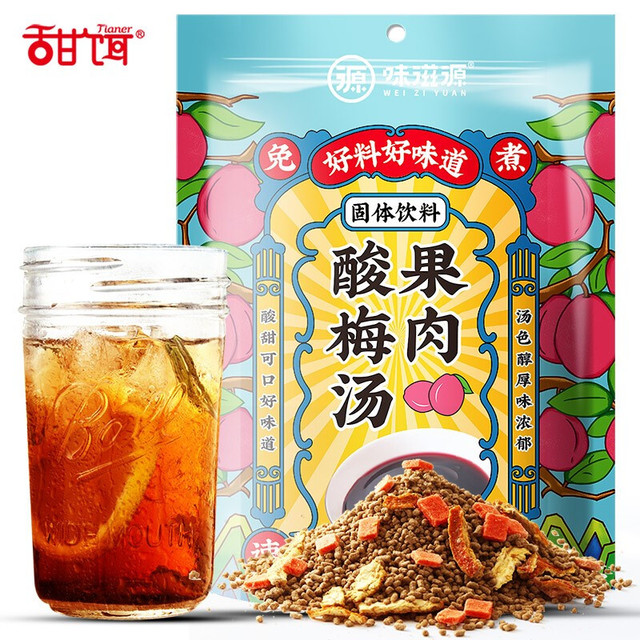 PLUS会员：甜饵 果肉酸梅汤 150g*2袋