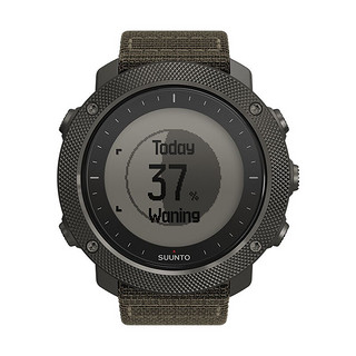 SUUNTO 颂拓 Traverse系列 SS022292000 智能手表 50mm 军绿色不锈钢表壳 军绿色编织表带（GPS、运动、防水）