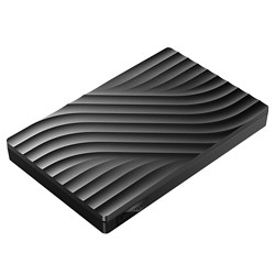 Lenovo 联想 F308 Pro 2.5英寸Micro-B便携移动机械硬盘 1TB USB3.0 暮辰黑