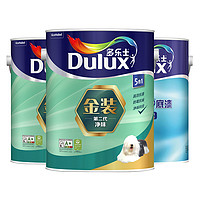 Donless 多乐士 dulux）金装第二代五合一净味乳胶漆5L套装 A8151