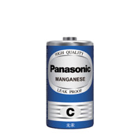 Panasonic 松下 碳性2号C型干电池 2节 R14NU/2SC