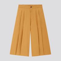 UNIQLO优衣库 424945 麻棉宽腿七分裤