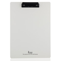 fizz 飞兹 板夹A4加厚PP材质/写字垫板/文件夹板/办公用品/学生文具 白色A6383