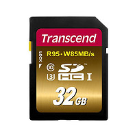 Transcend 创见 SDHC UHS-I U3X SD存储卡 32GB（UHS-I、U3）