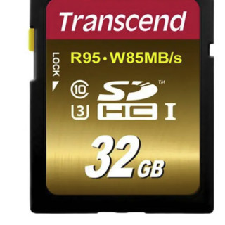 Transcend 创见 SDHC UHS-I U3X SD存储卡 32GB（UHS-I、U3）