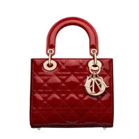 Dior 迪奥 Lady Dior系列 女士手袋 M0531OWCB_M323 樱桃红 小号