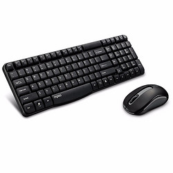 RAPOO 雷柏 X1800S 无线键盘鼠标套装 （电脑笔记本办公游戏家用键鼠） 黑色
