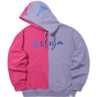 R.R.G.S 男士Logo刺绣拼色连帽卫衣
