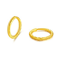 CHJ JEWELLERY 潮宏基 EEG30000656 牵恋足金耳环 1.1g