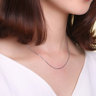 CHJ JEWELLERY 潮宏基 XLP40000176 情投意合Pt950铂金项链 42cm 5.35g