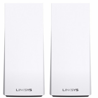 LINKSYS 领势 MX8400 三频8400M 分布式千兆Mesh无线路由器 Wi-Fi 6 两只装 白色