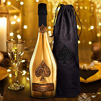 黑桃A 香槟黄金版布袋 进口洋酒起泡酒 750ml