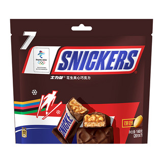 SNICKERS 士力架 花生夹心巧克力 140g