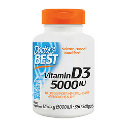 Doctor's BEST 维生素D3软胶囊 360粒