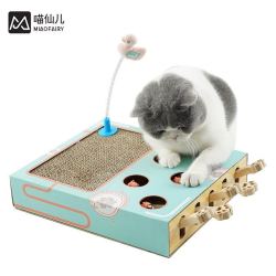 喵仙儿 猫咪玩具猫抓板自嗨四合一猫玩具打地鼠