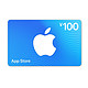 黑卡会员：Apple 苹果 App Store 充值卡 100元（电子卡）