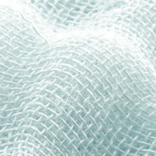 Purcotton 全棉时代 灰蓝条纹 纯棉纱布被 180*200cm