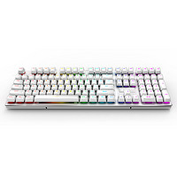 RAPOO 雷柏 V700RGB 冰晶版 108键 有线机械键盘 白色 雷柏黑轴 RGB