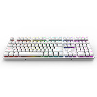 RAPOO 雷柏 V700RGB 冰晶版 108键 有线机械键盘 白色 雷柏黑轴 RGB