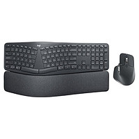 logitech 罗技 ERGO K860 蓝牙无线键盘+MX MASTER 3 无线鼠标 键鼠套装 黑色