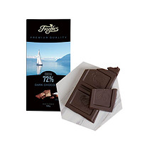 TRUFFLES 德菲丝 72%可可黑巧克力 海盐味 100g 排块装