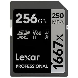 Lexar 雷克沙 SD1667X SD存储卡 256GB（UHS-II、V60、U3）