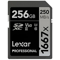 Lexar 雷克沙 今晚8点开抢！SD卡 1667X SD存储卡 256GB（UHS-II、V60、U3）