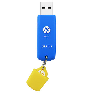 HP 惠普 X788W USB 3.1 U盘 蓝色 64GB USB