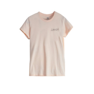 Levi's 李维斯 冰酷系列 女士圆领短袖T恤 17369-1245 粉色 M