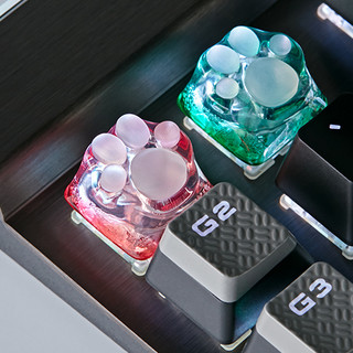 ZOMO PLUS 透明猫爪 硅胶 3D打印 OEM高度 键帽 圣诞绿