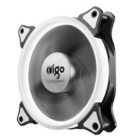 aigo 爱国者 极光 单色光 120mm 机箱散热风扇 单个装 白色