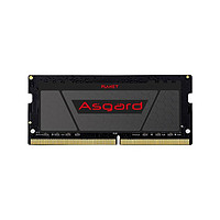 PLUS会员：Asgard 阿斯加特 DDR4 3200MHz 笔记本内存 普条 黑色 16GB