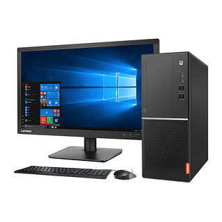 Lenovo 联想 扬天 M7800d 锐龙版 R5 3000系列 19.5英寸 商用台式机 黑色（锐龙R5-3400、核芯显卡、8GB、1TB HDD、风冷）