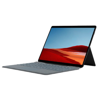 Microsoft 微软 Surface Pro X 13英寸 Windows 10 平板电脑+冰晶蓝键盘+超薄触控笔 (2880*1920dpi、SQ1、16GB、256GB SSD、LTE版、典雅黑、QFM-00007)