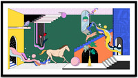 维格列艺术 Pomme Chan 版画《孟菲斯系列#3》80x30cm 装饰画