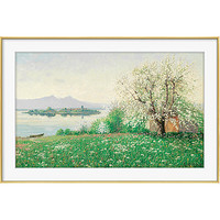 橙舍 菲利普·格拉夫 风景油画作品《春天的早晨》装裱60x90cm 油画布 鎏金