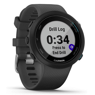 GARMIN 佳明 Swim 2 智能手表 42mm 黑色 硅胶表带 岩石灰( GPS、心率测量）