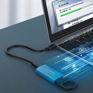 ORICO 奥睿科 迅龙-翼系列 GV100 USB 3.1 移动固态硬盘 Type-C 1TB 蓝色