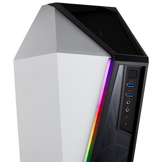 USCORSAIR 美商海盗船 SPEC-OMEGA RGB EATX机箱 半侧透 白色 含电源 750W