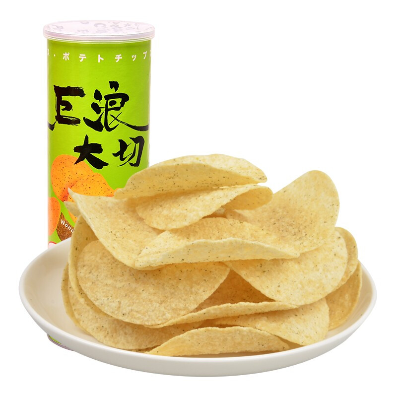 马来西亚进口巨浪大切薯片桶装150g 膨化食品零食大礼包 原味/香辣/沙侓/番茄/紫菜/奶酪休闲小吃 紫菜味