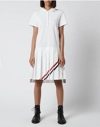 Thom Browne 女士经典斜纹 Polo 连衣裙