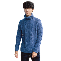 PLAYBOY 花花公子 男士高领毛衣 19018JTPL2820 彩兰 L