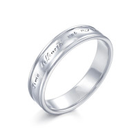 Chow Sang Sang 周生生 旗舰 V&A 博物馆系列 38881R 中性古英语Pt950铂金戒指 14号 6g