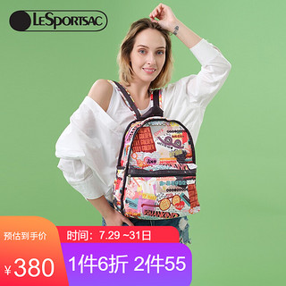 LeSportsac 力士保 乐播诗女背包百搭双肩包时尚背包旅行包7812七夕情人节礼物 黄金时代