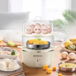 chigo志高双层家用煮蛋器蒸蛋器防干烧早餐机蒸蛋机304不锈钢蒸碗